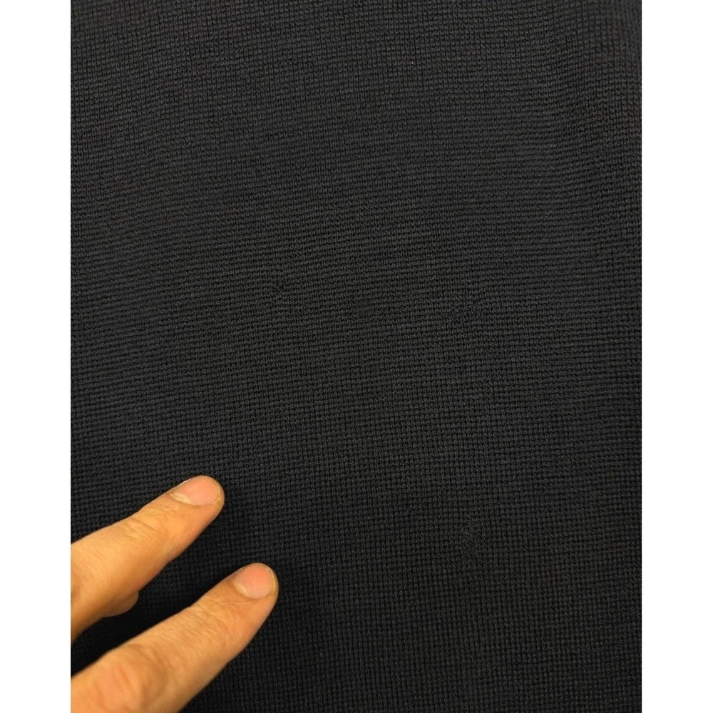 I Levrieri Polo Sweater Mens XL Navy Blue Merino Wool Long Sleeve Made in Italy